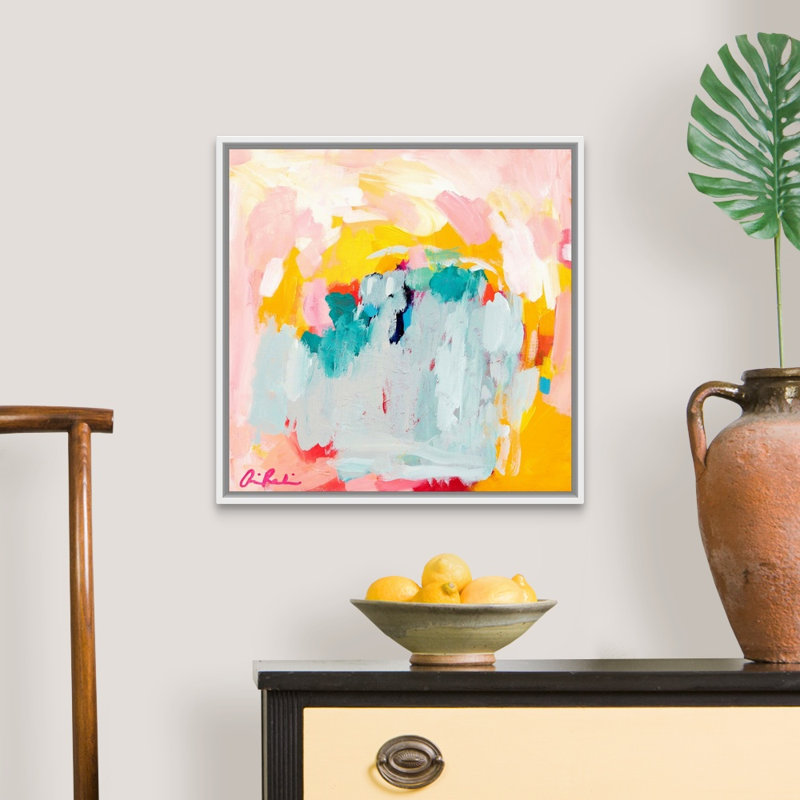 "Promise" par Amira Rahim, reproduction d’art sur toile, Toile blanche encadrée, H 22 po x l 22 po x P 1,75 po