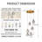 Modern 6 - Light Cluster Ceramics Chandelier