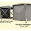 Adjustable Mesh Sidewalls Outdoor Tent,Pop Up Gazebo Screen Tent,With Removable Roof Cover, Roll-Up Wind Panels