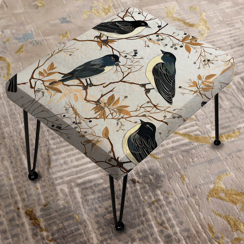 Repose-pieds oiseau tapisserie Symphony