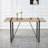 Industrial Rectangular MDF Dining Table For 4-6 People(Only Table)-1394105899