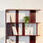 5-Tier Storage Geometric Bookcase,Open Shelf Simple Compartment Display Bookshelf Stand-4627226
