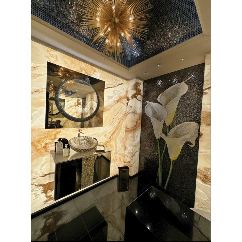 Vita Flat Glass Lighted Mirror, 37.4" x 37.4"