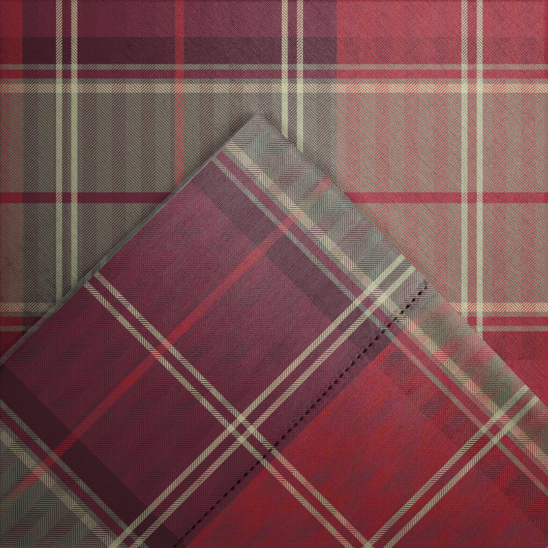 Twin Piedmont Plaid Cotton Flannel Reversible Sham Set