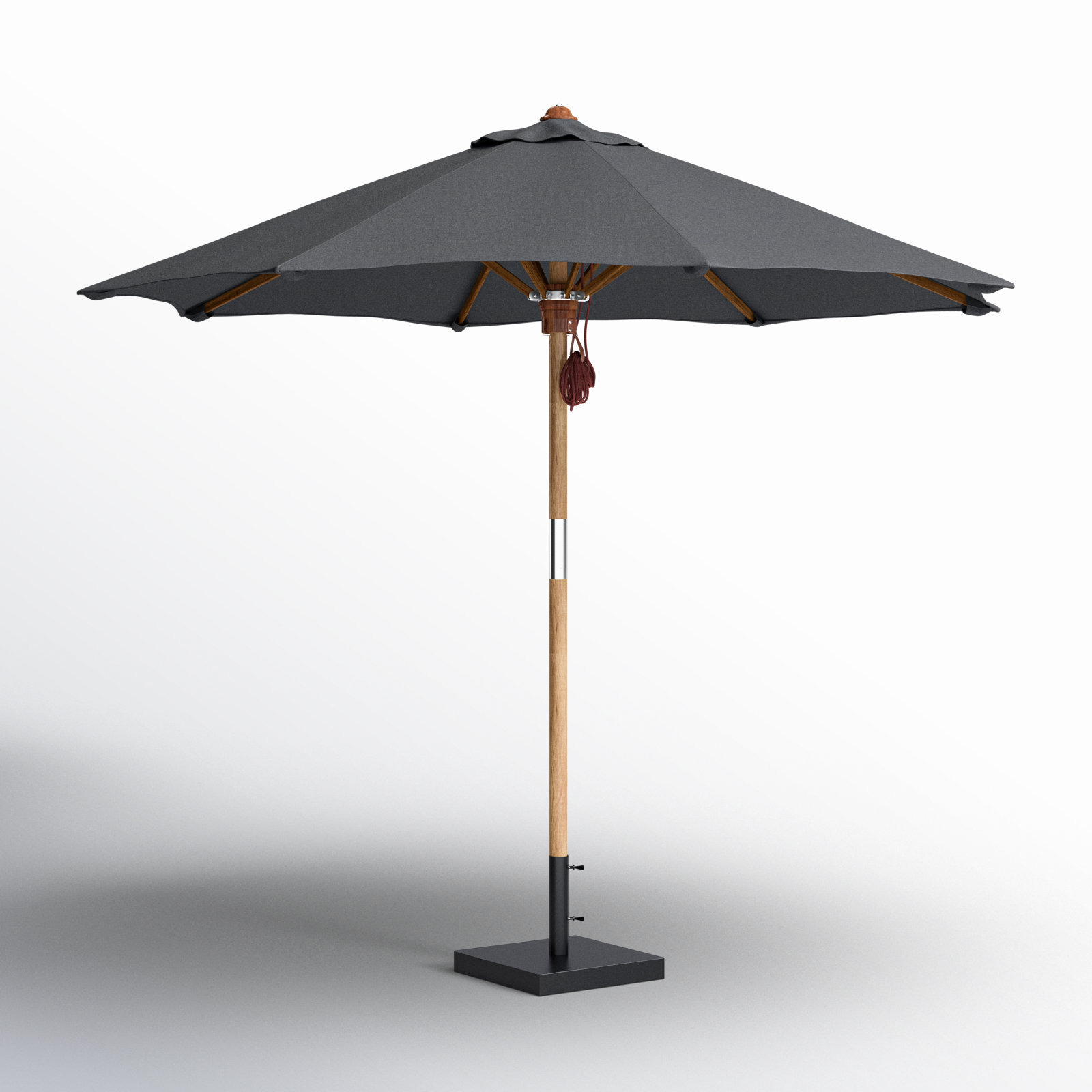 Nadira 118'' Outdoor Umbrella, Gray