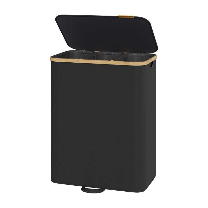Fabric Laundry Basket with Handles, 75 cm x 60 cm x 38 cm