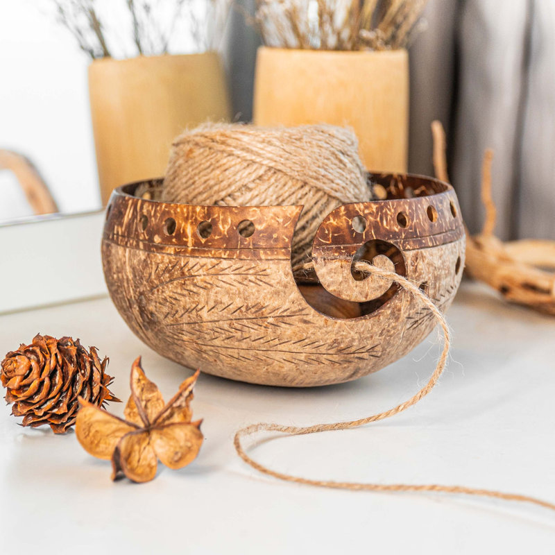 Bol décoratif en bois naturel