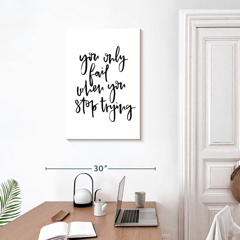 You Only Fail, 30" H x 20" W