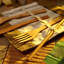 Klarstein Travel Cutlery Set in Brown Bag