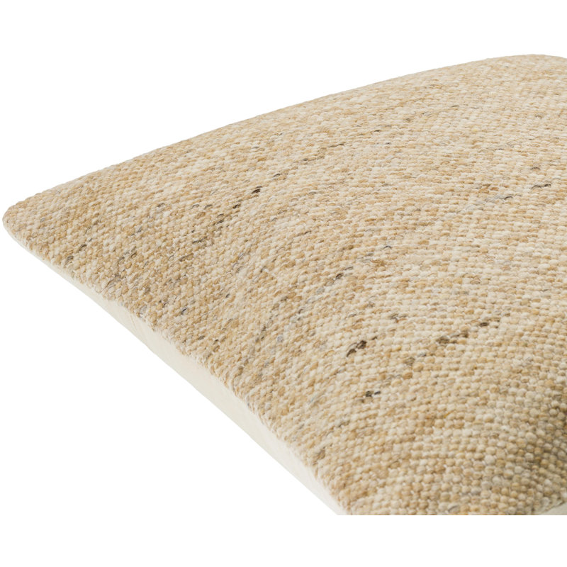 Alcona Wool Throw Pillow, Polyester/Polyfill, 18" x 18"