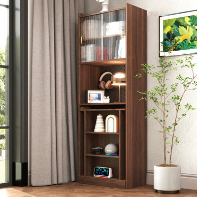 Bureau pliant avec rangement, bureau d'ordinateur pliable peu encombrant pour les petits espaces, table d'écriture pour bureau à domicile, chambre à coucher, dortoir, appartement