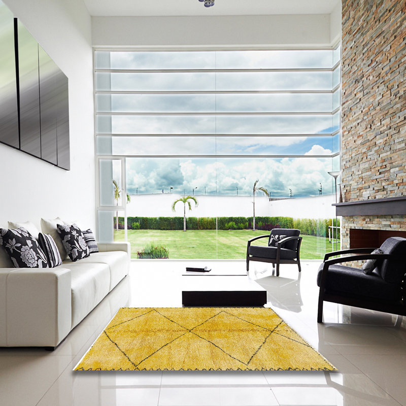 Abstract Indoor Rug, Square 5'