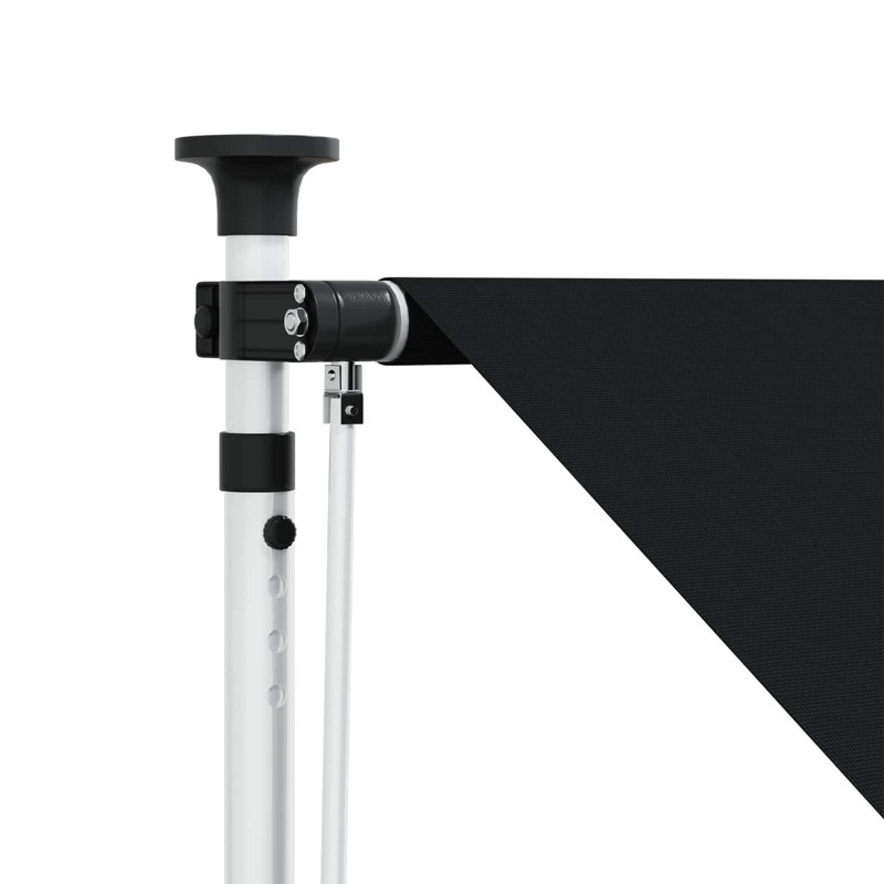 VidaXL Retractable, Black, 300cm H x 100cm W x 115cm D