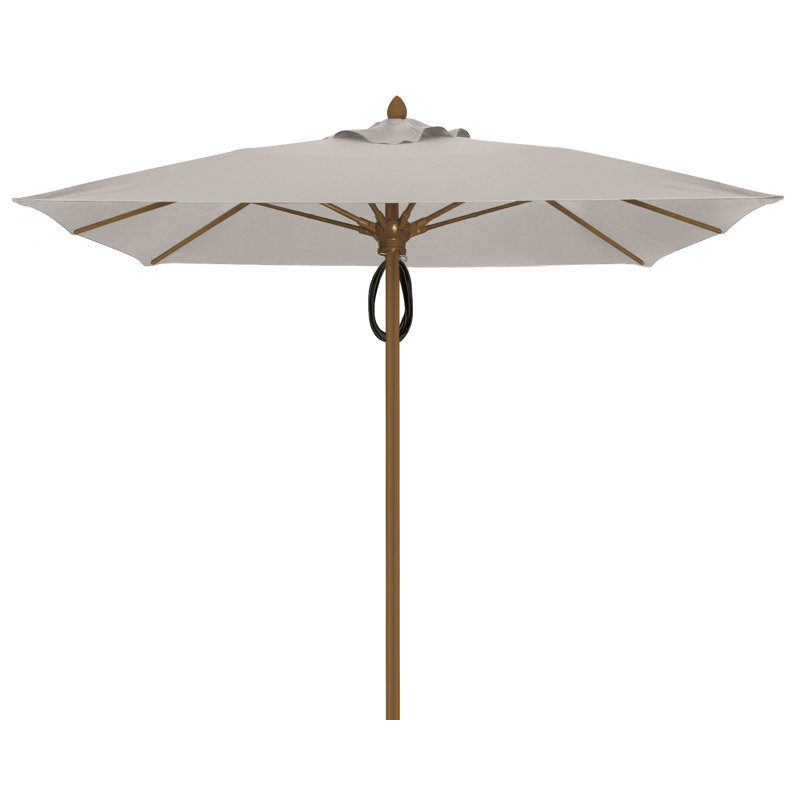 Parasol de marché carré 7,5 pi Prestige, Bronze champagne, Taupe