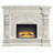Vanaheim Fireplace, Antique White Finish