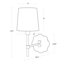Mia 1 - Light Armed Sconce