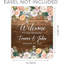 Livre d’or sur toile sur mesure florals