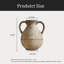 Vintage Ceramic Farmhouse Vase With Handles-1817957435