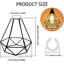 8.07 in. H Metal Diamond Pendant Shade