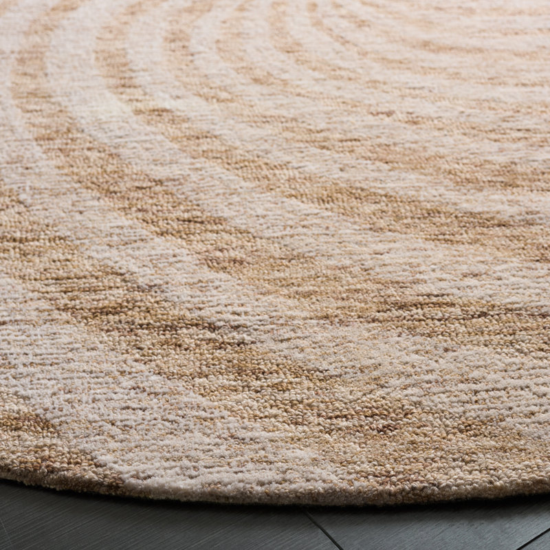 Novelty 201 80% Wool; 20% Cotton Spiral Rug, Round 3'