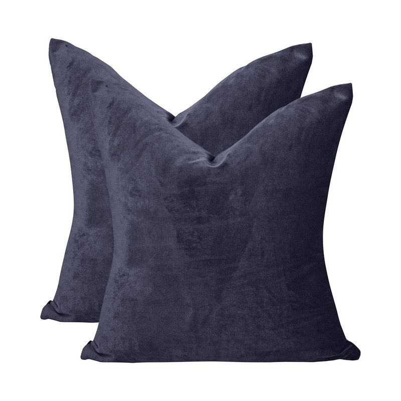 Matte Velvet Cushion Cover - 1 Pc, Medium State Blue, 30cm x 30cm