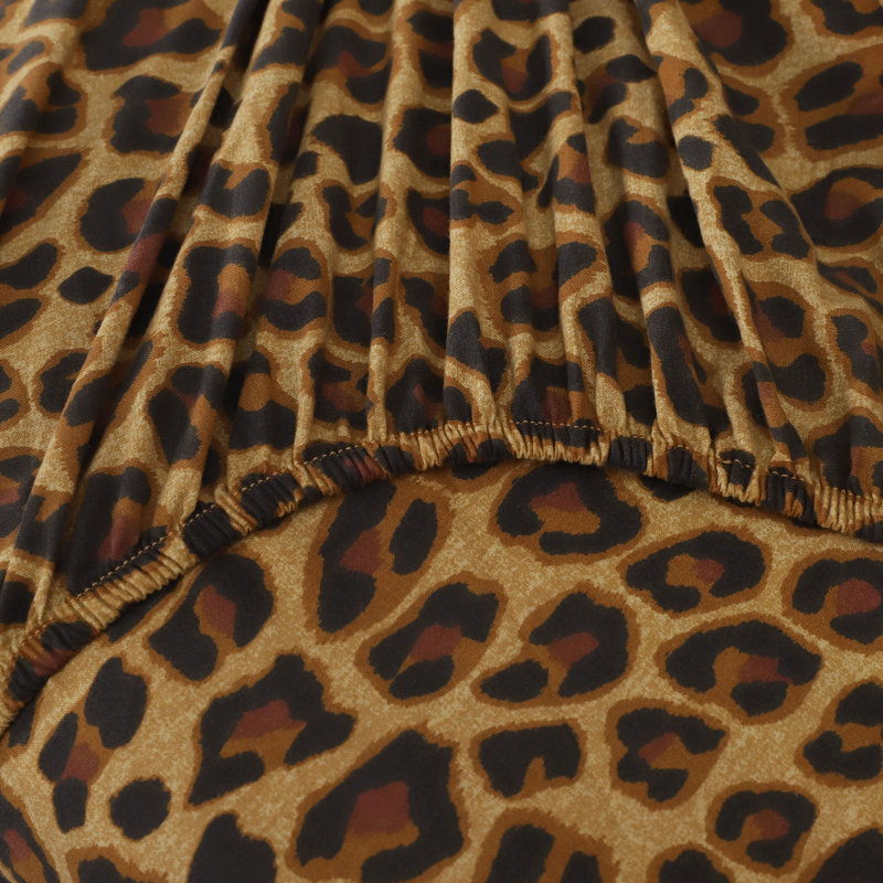 Ensemble de draps 100% coton 144 fils, Simple, Brown