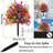 Artificial Violet Potted Ball Tree With Ground Nails