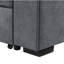 Canapé-lit modulaire réversible en tissu tissé 95 po Toby Modern