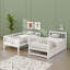 Lit superposé simple au-dessus de simple avec lit gigogne simple Stairway-1221449154