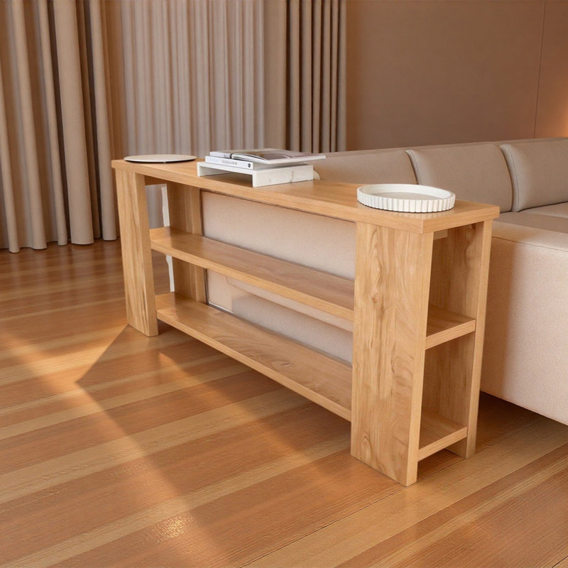 Console Nordic, 29,53 po H x 70,87 po L x 11,81 po P, Bois naturel