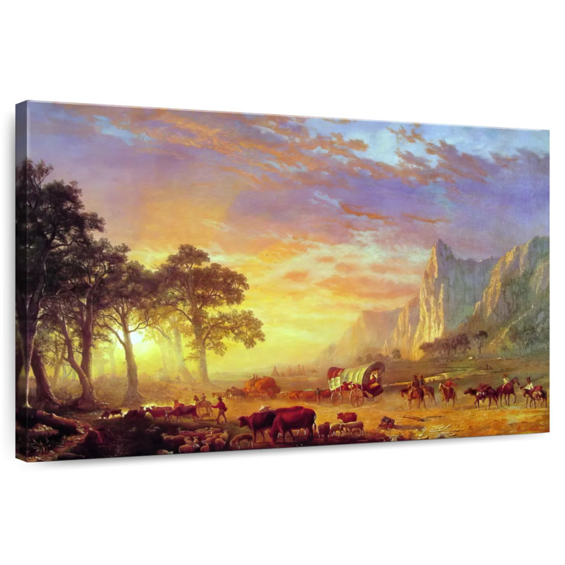 Lelar The Oregon Trail 1869, 34" H x 51" W
