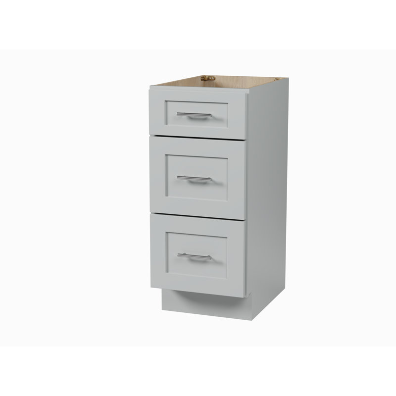 Disar 15'' Bathroom Vanity Base Drawer, Gray