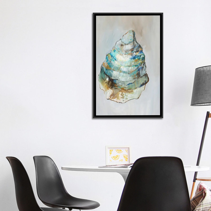 Nautical Whispers II, Black Floater Framed Canvas, No Mat, 40" H x 26" W x 1.5" D