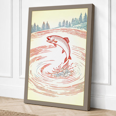 Leaping Fish Japandi - Print
