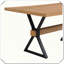 Table de salle à manger avec pieds en X Robuste, durable, élégant et pratique-420341956