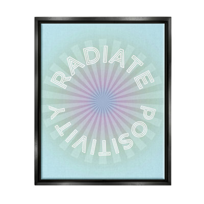 "Rayon Positivité bleue" par Lil 'Rue, impression