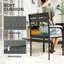 Chaises de salle à manger d'extérieur 2 pièces avec structure en aluminium, coussin moelleux