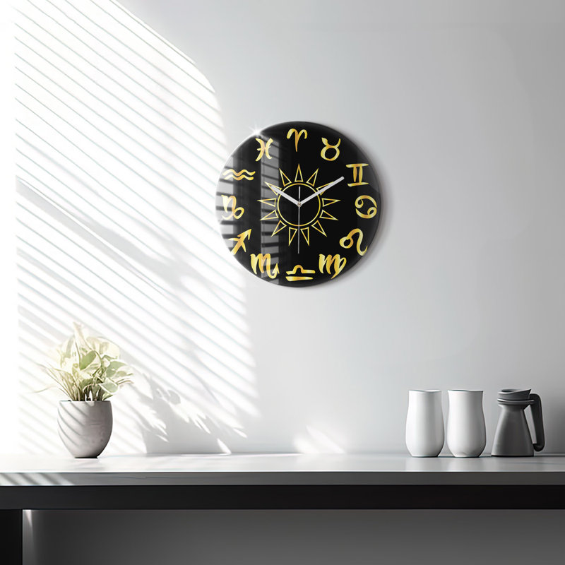 Glass Wall Clock