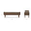 Banc en cuir italien véritable 53,5 po Cura-126400251