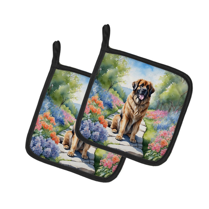 Caroline's Treasures Floral Polyester Potholder Set