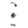 FlowCurve 1-Handle 1-Spray Tub and Shower Faucet with Pressure Balance Valve in Brushed Nickel