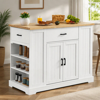 Chariot de service avec tiroir et tablettes Kitchen Island