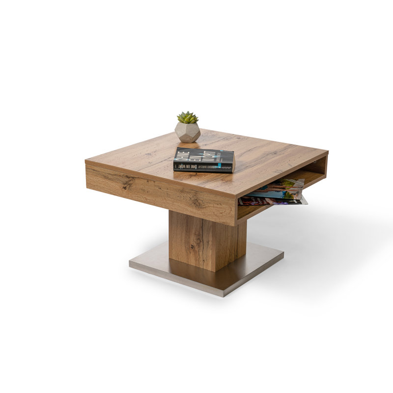Krasimira Pedestal Coffee Table with Storage