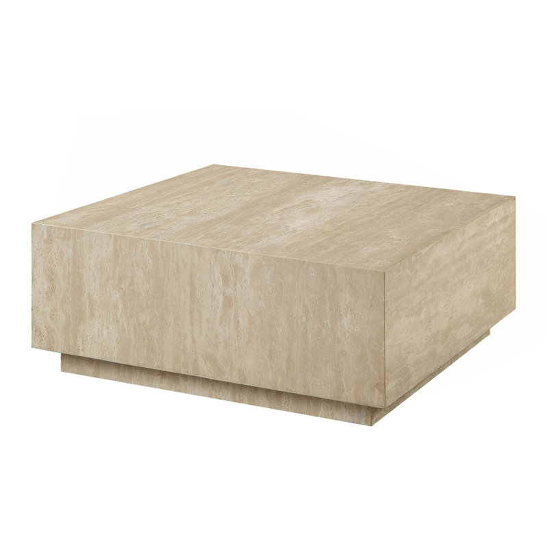 Beige Travertine Coffee Table