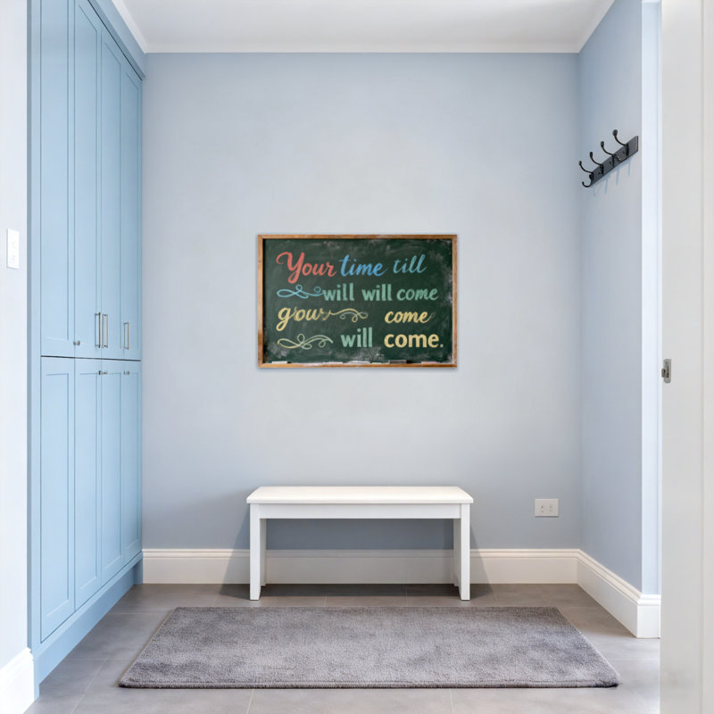 Texte et chiffres «Your Time Will Come», impression à motif, H 16 po x l 24 po