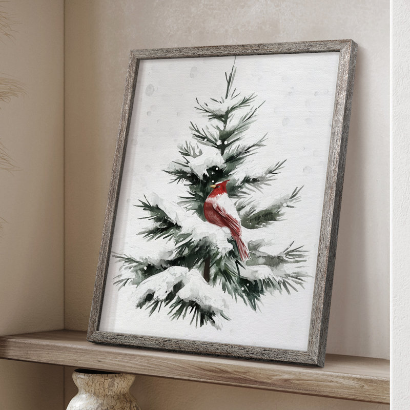 «Christmas Holiday Art» CDXIX, reproduction d'art encadrée - bois massif, H 11 po x l 9 po