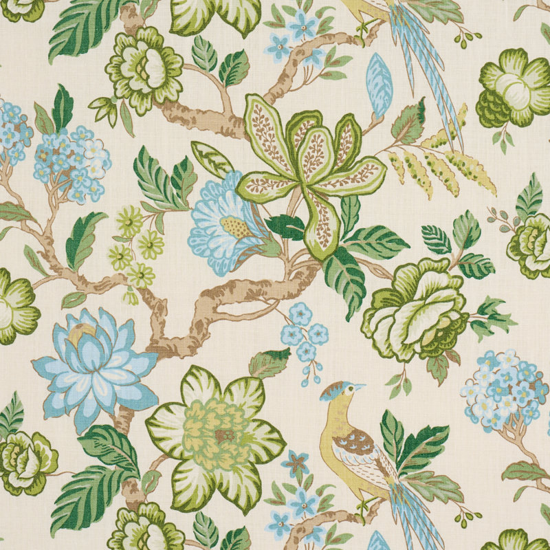 Schumacher X Timothy Corrigan Huntington Gardens Fabric, Paradis