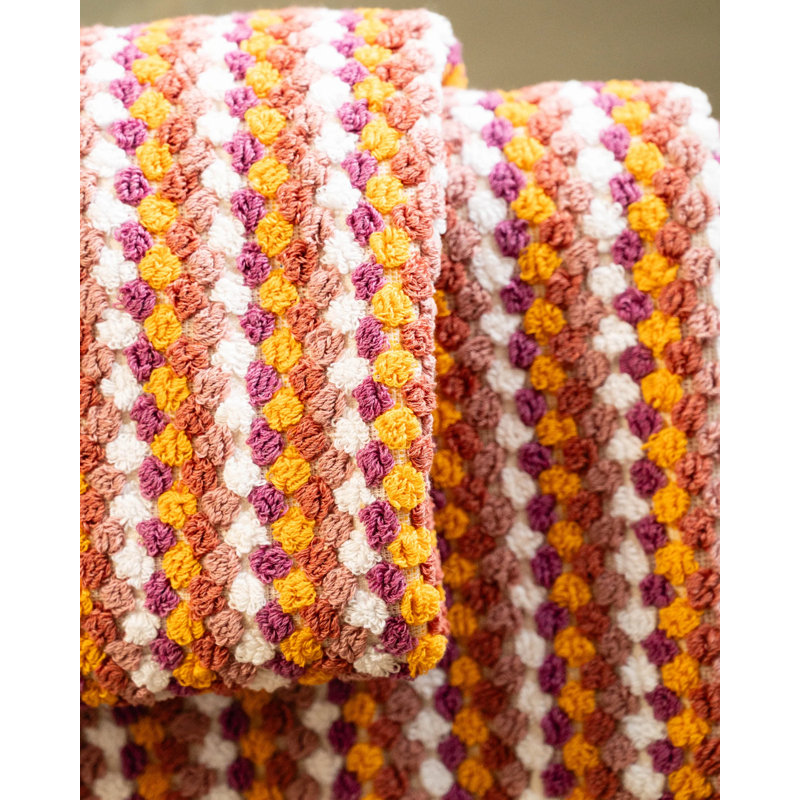 Ensemble de serviettes Marseille, Rosé corail