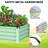 Galvanized Steel Raised Garden Bed Kit – Heavy-Duty 6x3x1FT Rectangular Outdoor Planter Box for Vegetables, Flowers, Herbs (Green, 2-Pack)-1925343707-1925343710-1925343709