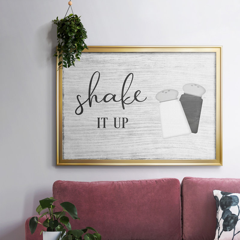 Shake It Up, reproduction sur toile encadrée, Or, H 14 po x l 20 po x P 1,5 po
